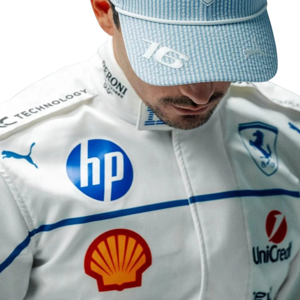 F1 Charles Leclerc 2025 Scuderia Ferrari HP F1 Team Monaco Grand Prix Race Suit