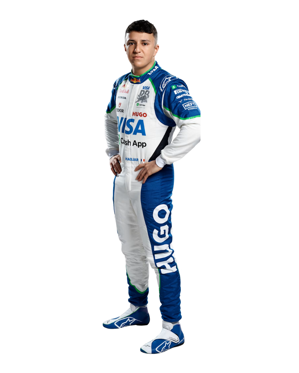 F1 Isack Hadjar Alphatauri 2025 Race Suit