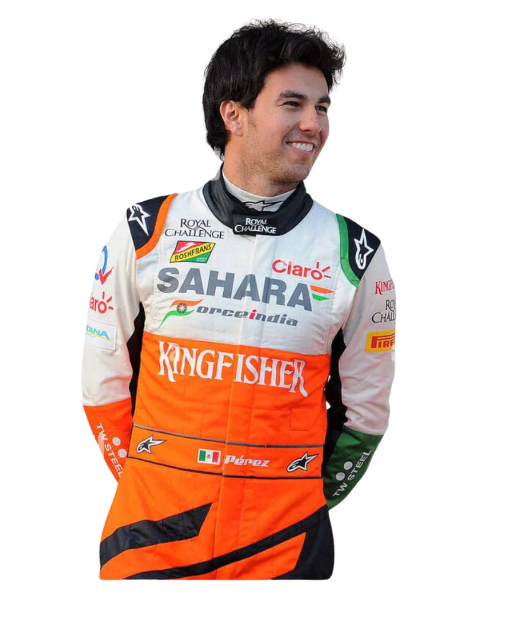 F1 Sergio perez 2014 Sahara force race suit