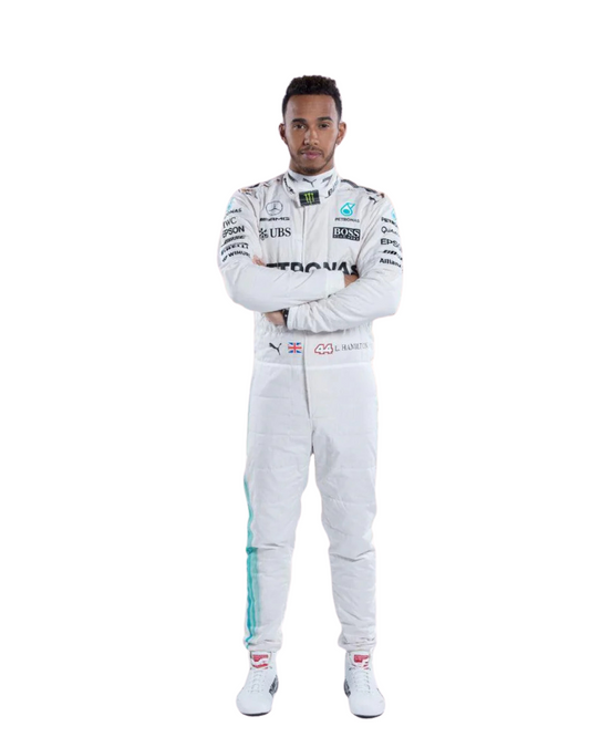 F1 Mercedes Lewis Hamilton 2017 race suit