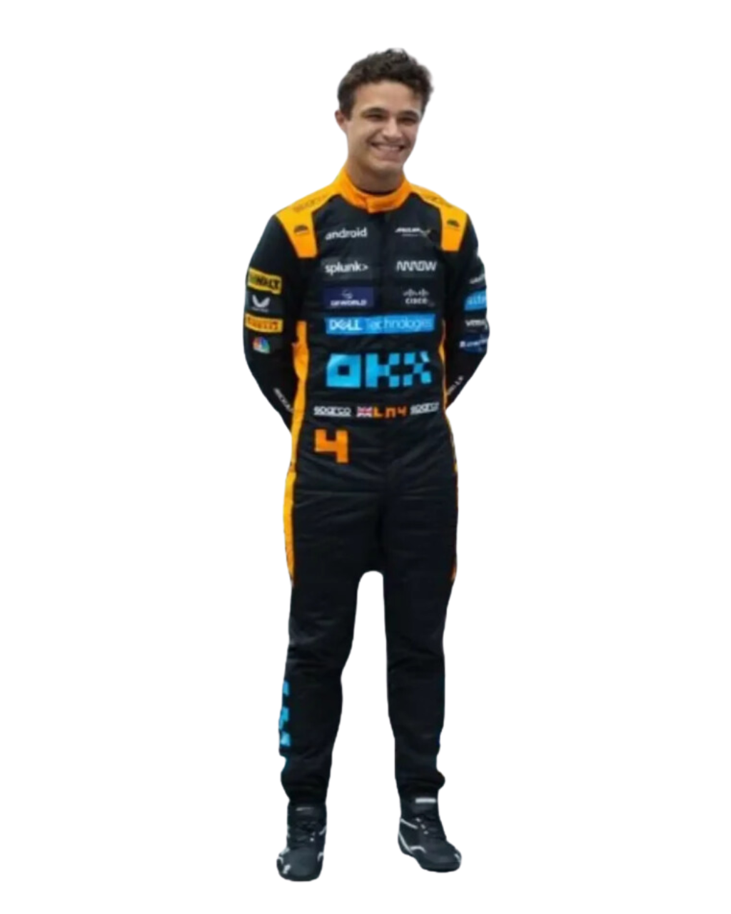 F1 McLaren lando Norris Singapore GP 2023 race suit