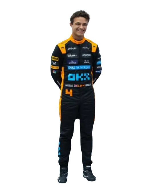 F1 McLaren lando Norris Singapore GP 2023 race suit