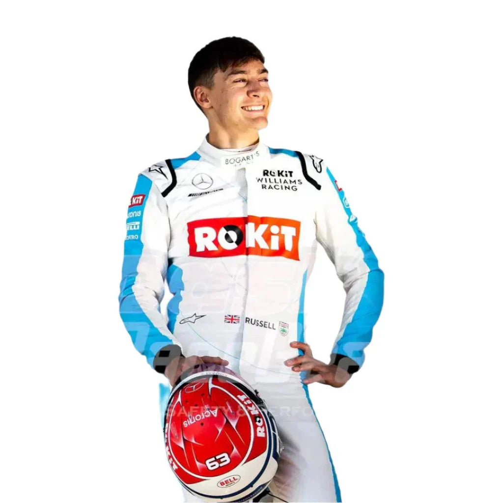 F1 George Russell Williams racing 2020 race suit
