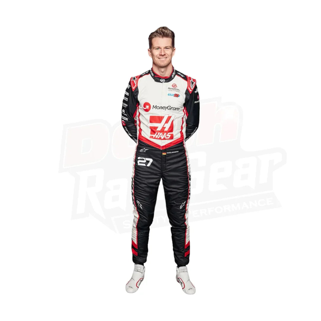 F1 2024 Nico Hulkenberg Haas F1 Team Race Suit