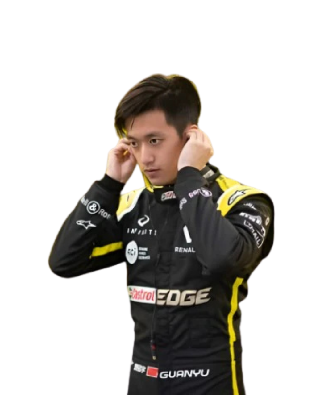 Formula 2 Zhou Guanyu Renault 2019 race suit