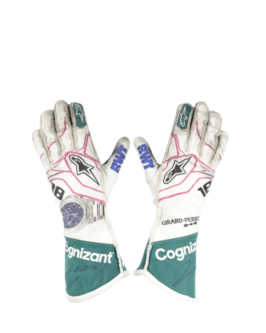 F1 Alpine lance stroll 2021 race gloves