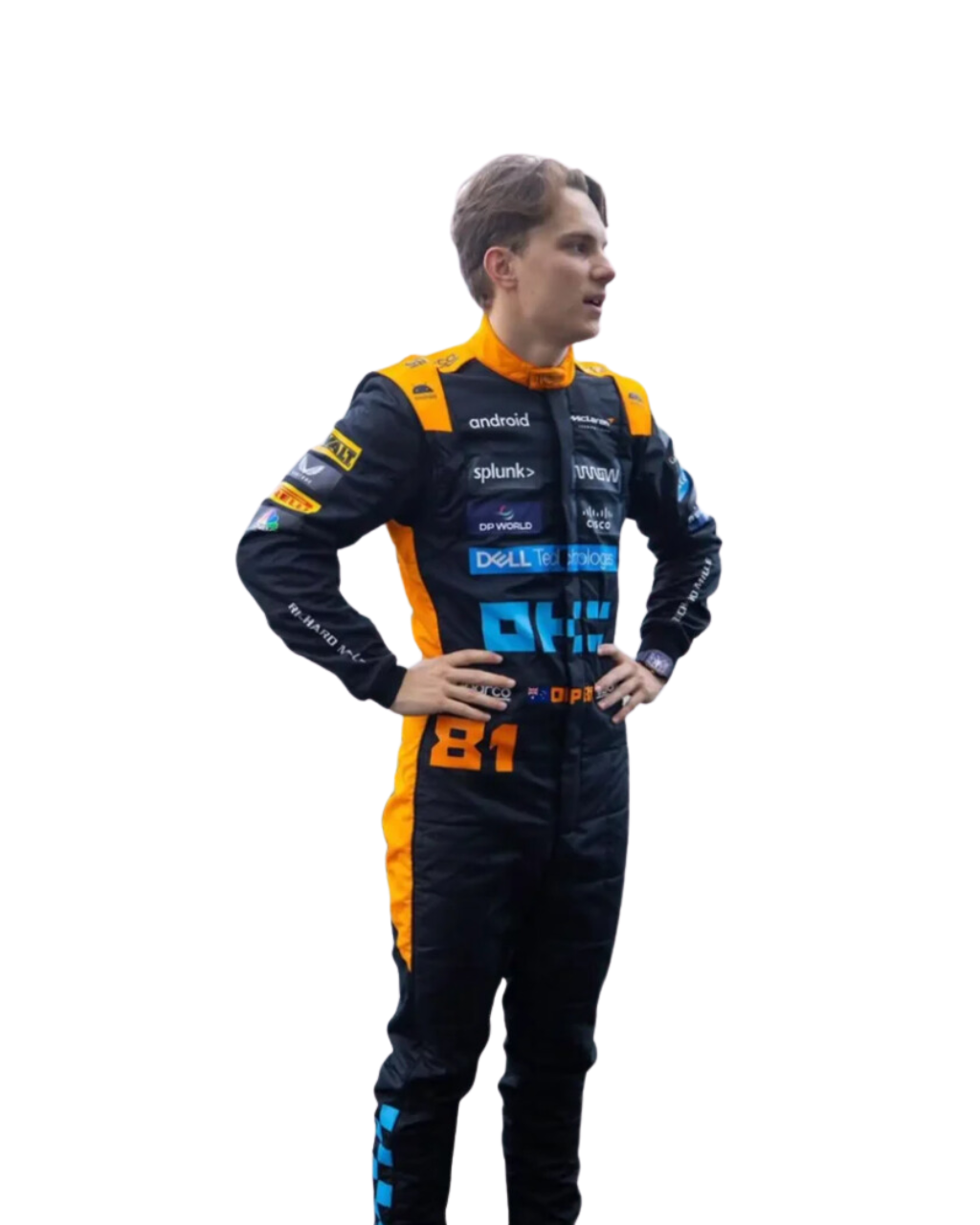 F1 McLaren lando Norris Singapore GP 2023 race suit