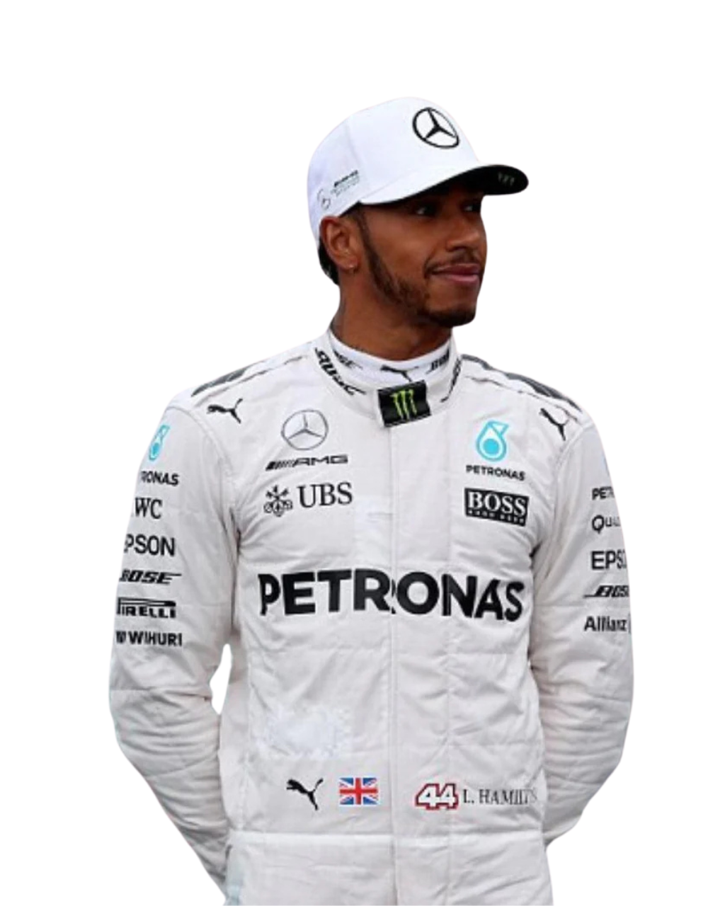 F1 Mercedes Lewis Hamilton 2017 race suit