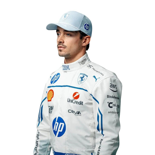 F1 Charles Leclerc 2025 Scuderia Ferrari HP F1 Team Monaco Grand Prix Race Suit