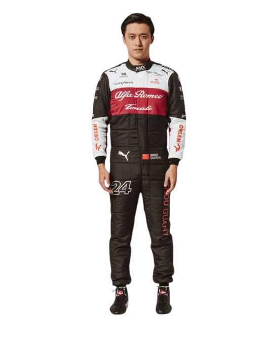 F1 Zhou Guanyu Alfa Romeo 2022 race suit