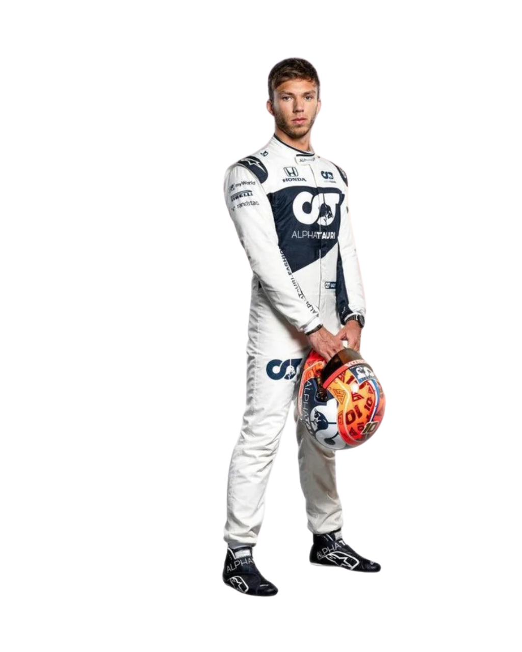 F1 Pierre Gasly alpha tauri Alpine 2021 race suit