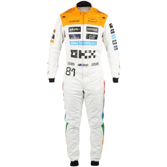 F1 McLaren lando Norris silver stone GP 2023 race suit