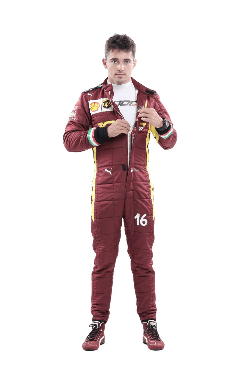 2020 Charles Leclerc Ferrari 1000 GP F1 Embroidered Racing Suit