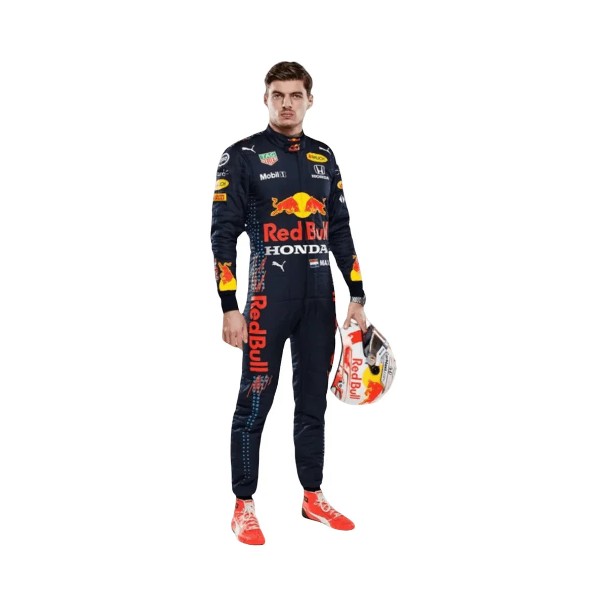 F1 Max verstappen Red bull Honda Oracle 2021 race suit