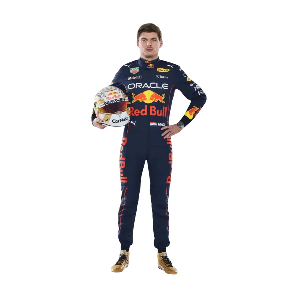 F1 Max verstappen Red bull Honda Oracle 2022 race suit