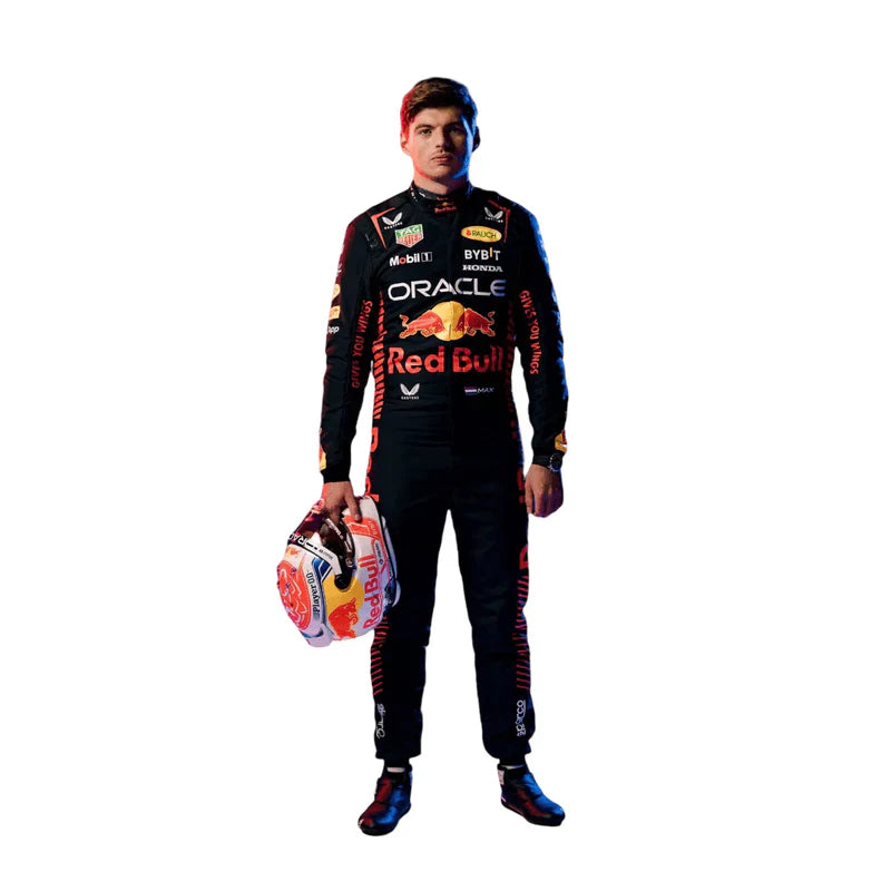 F1 Max verstappen Red bull Honda Oracle 2023 race suit