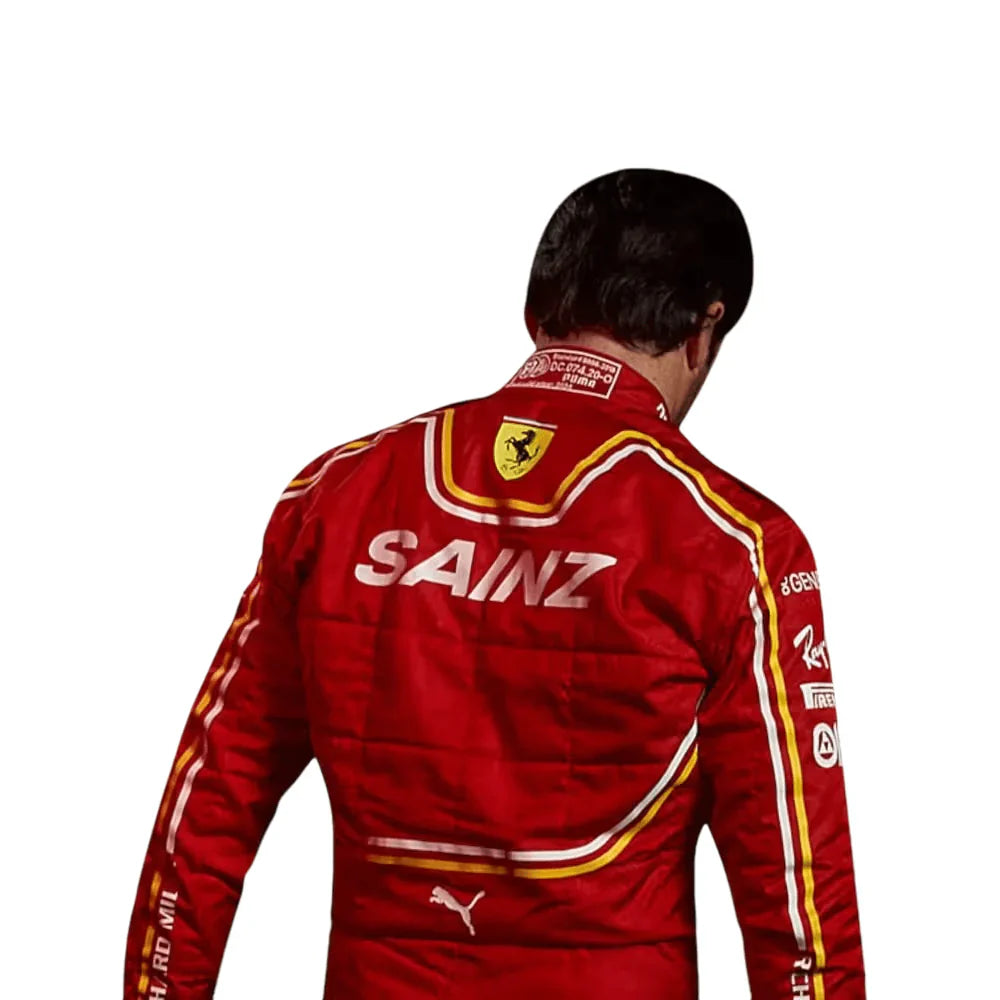 F1 New Carlos Sainz scuderia Ferrari 2024 race suit