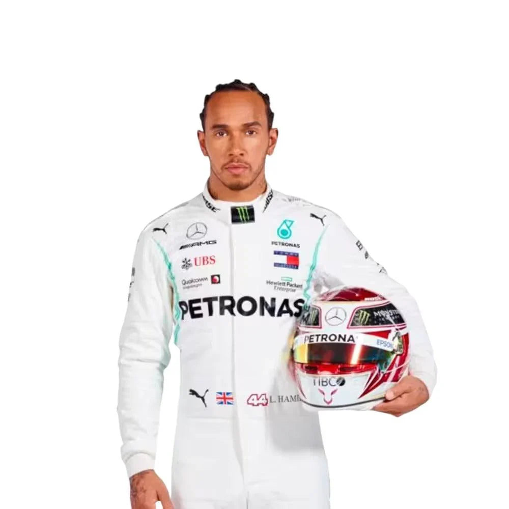 F1 Mercedes Lewis Hamilton 2019 race suit