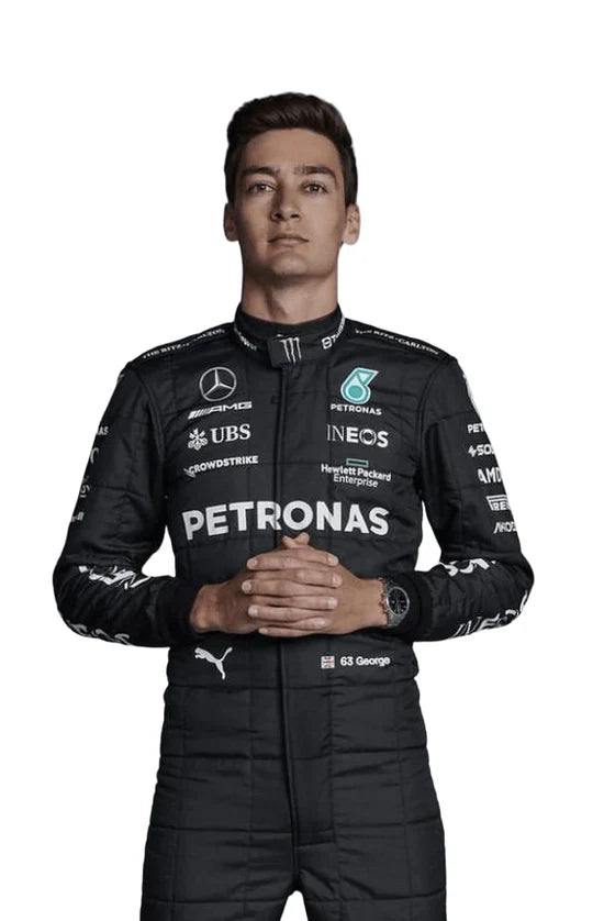 F1 George Russell Mercedes 2023 race suit