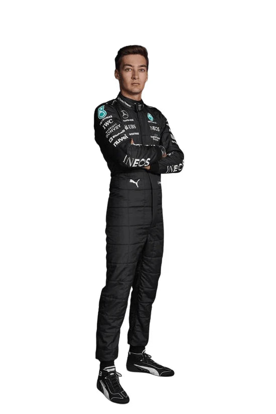 F1 George Russell Mercedes 2023 race suit