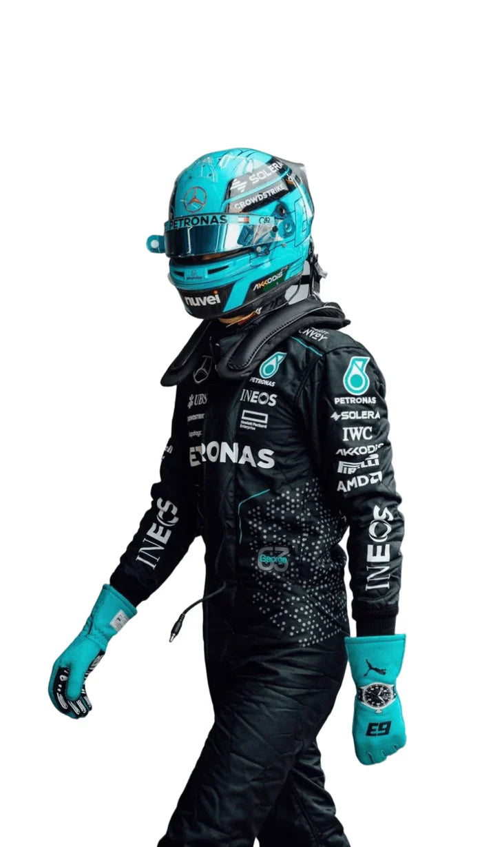 F1 2024 George Russell Mercedes AMG PETRONAS race suit