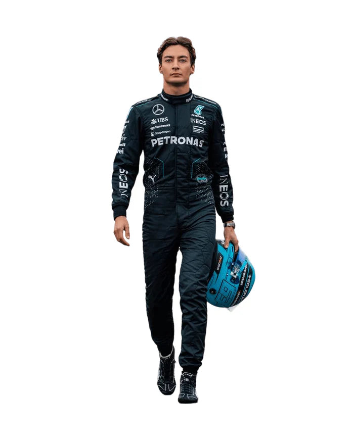 F1 2024 George Russell Mercedes AMG PETRONAS race suit