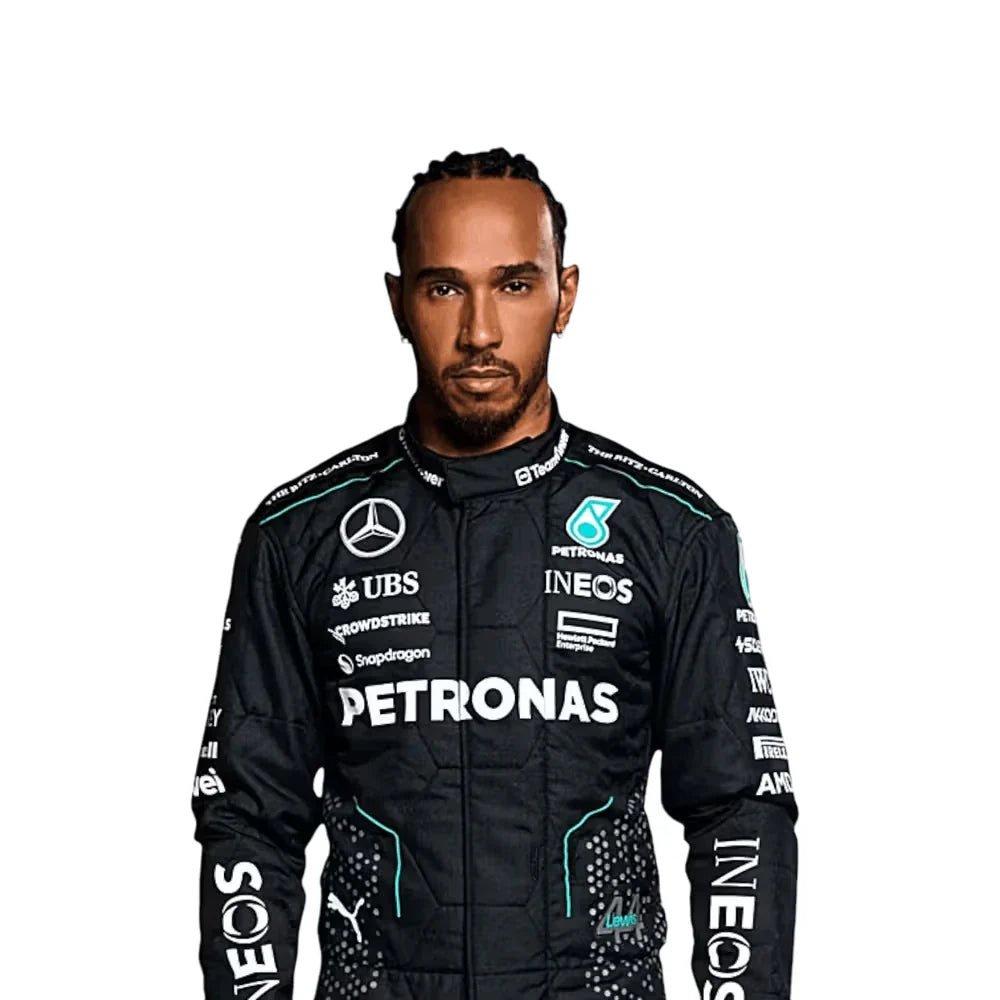 F1 2024 Lewis Hamilton Mercedes AMG PETRONAS race suit