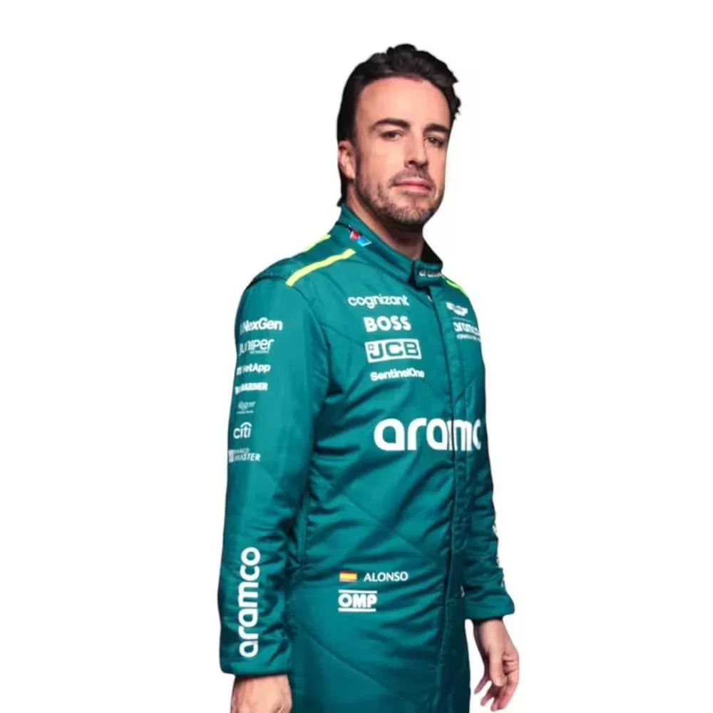 F1 2024 Fernando Alonso Aston Martin race suit