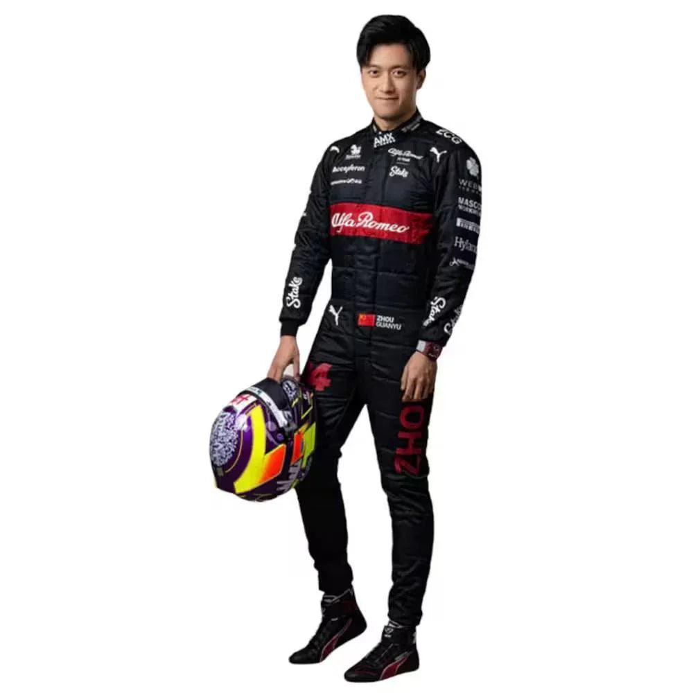 F1 Zhou Guanyu Alfa Romeo 2023 race suit