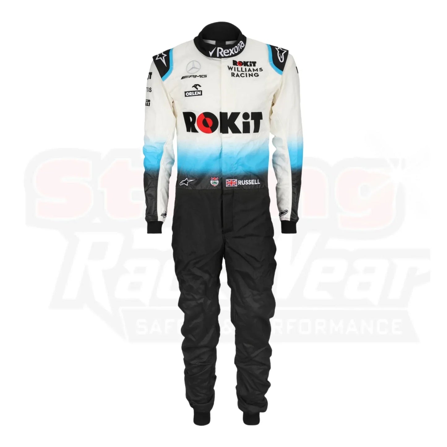 F1 George Russell Williams racing 2019 race suit