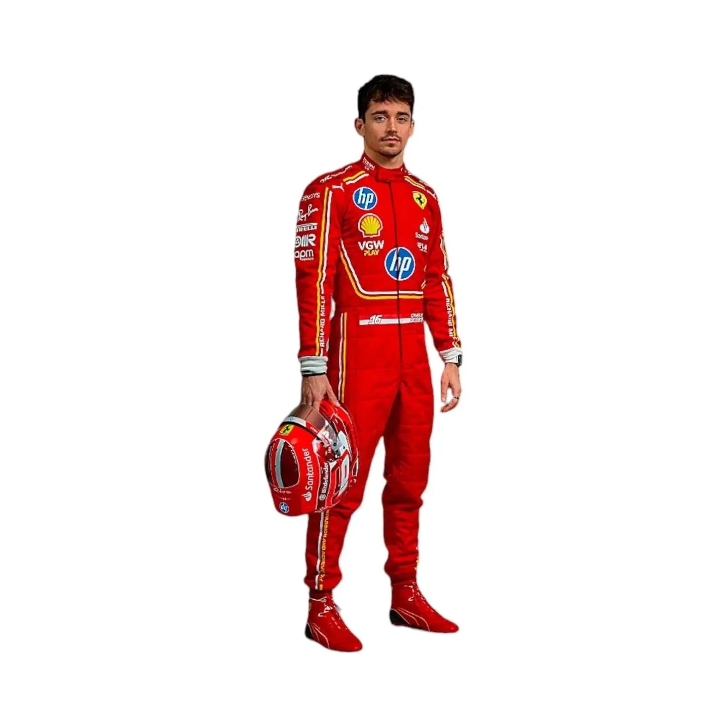 F1 New Charles leclerc 2024 replica race suits