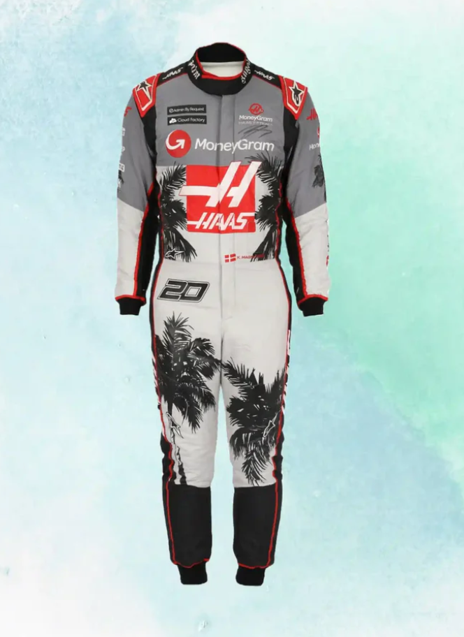 F1 Kevin Magnussen Haas F1 Miami gp 2023 race suit