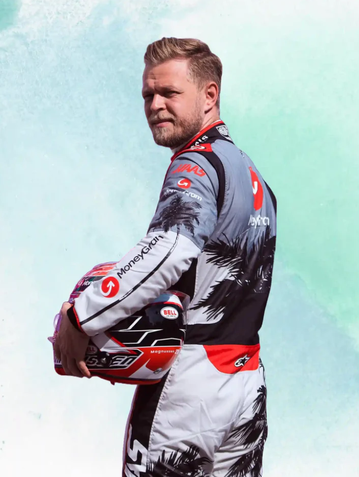 F1 Kevin Magnussen Haas F1 Miami gp 2023 race suit