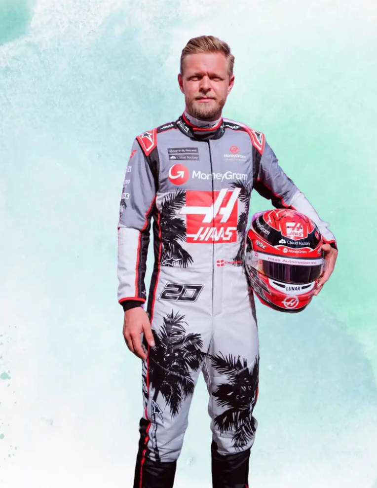 F1 Kevin Magnussen Haas F1 Miami gp 2023 race suit