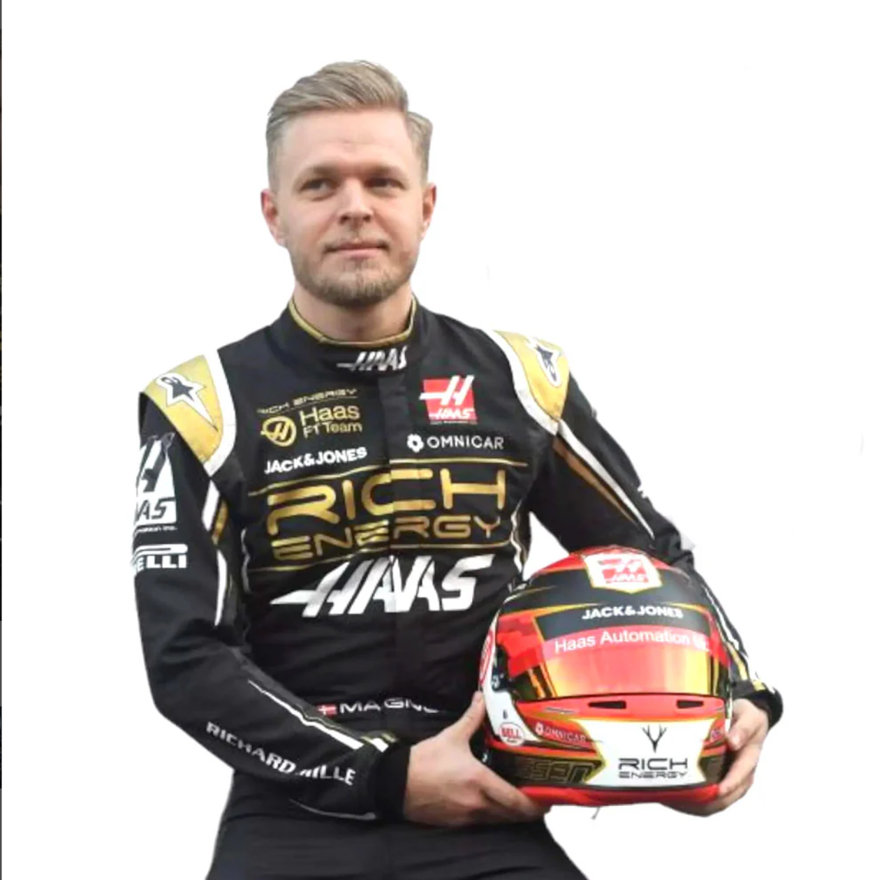 F1 Kevin Magnussen Haas F1 team 2019 race suit