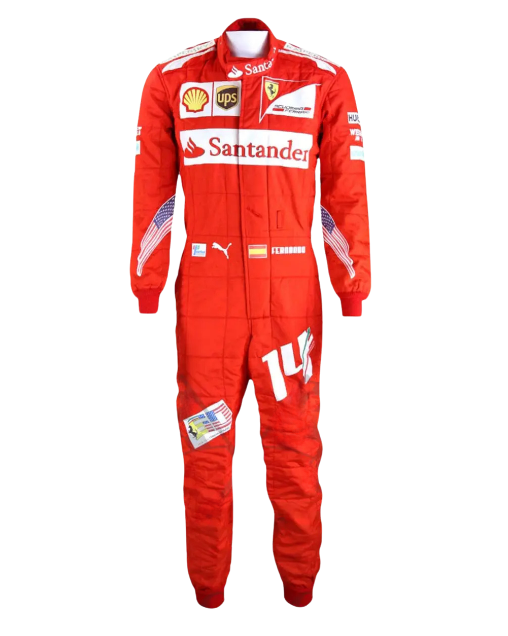 F1 Fernando Alonso 2014 race suit