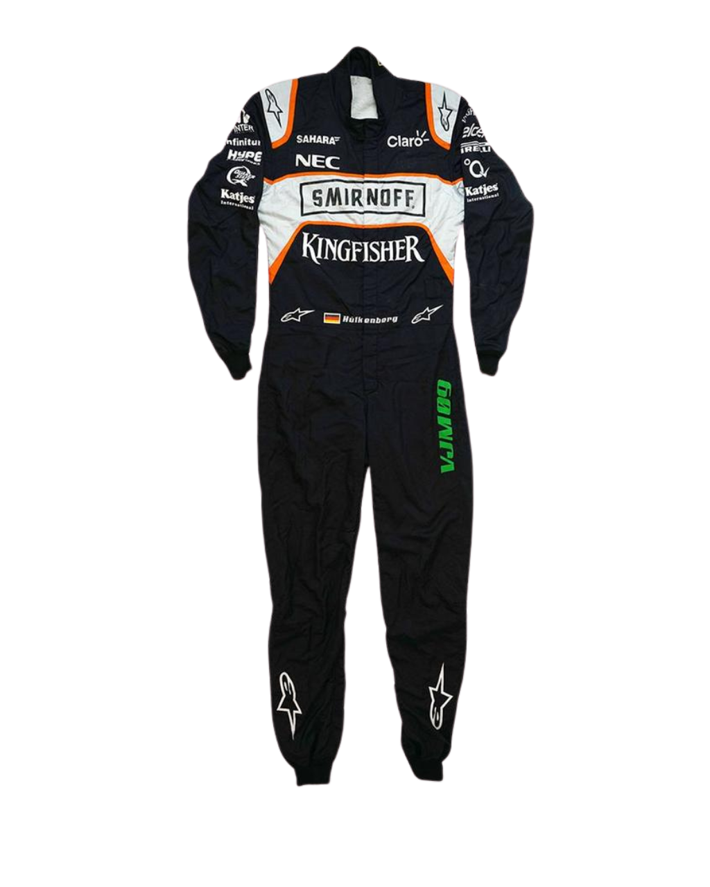 F1 Nico Hulkenberg Sahara force F1 team 2016 race suit