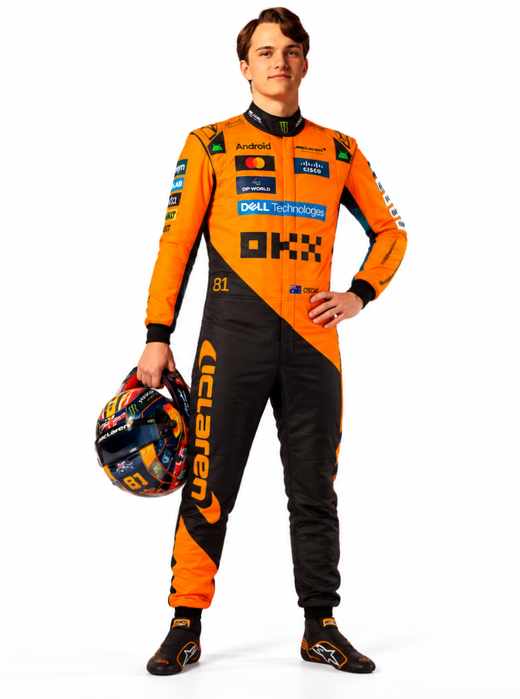 F1 Go Kart Oscar Piastri 2025 McLaren Race Suit
