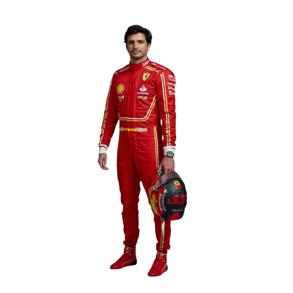 F1 New Carlos Sainz scuderia Ferrari 2024 race Suit