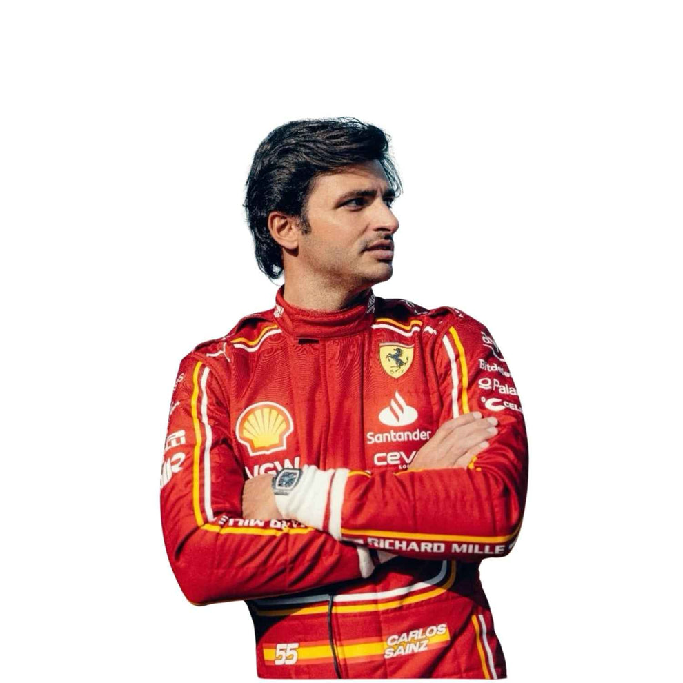 F1 New Carlos Sainz scuderia Ferrari 2024 race Suit