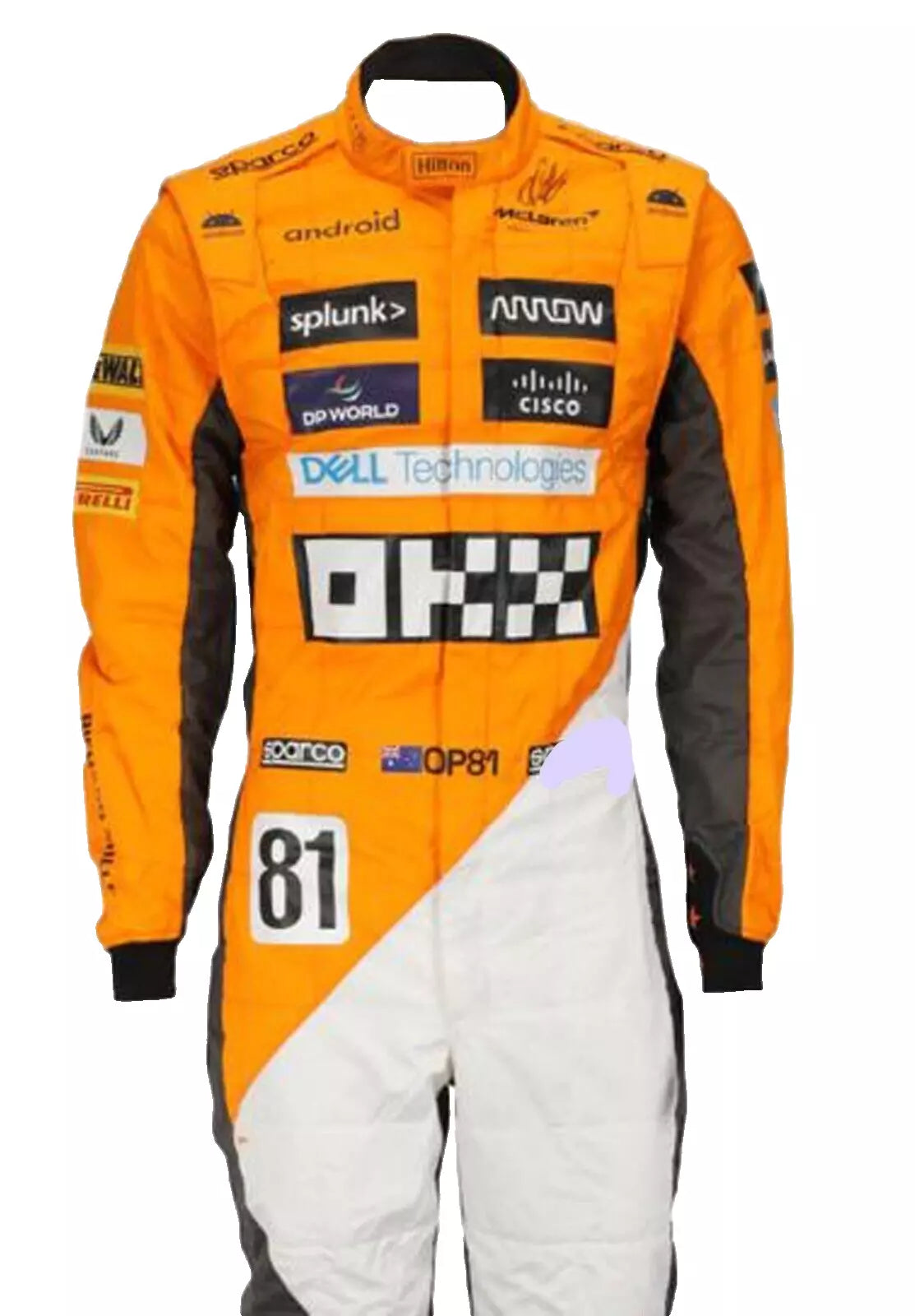 F1 mclarn Oscar piastri 2023 British gp race suit.